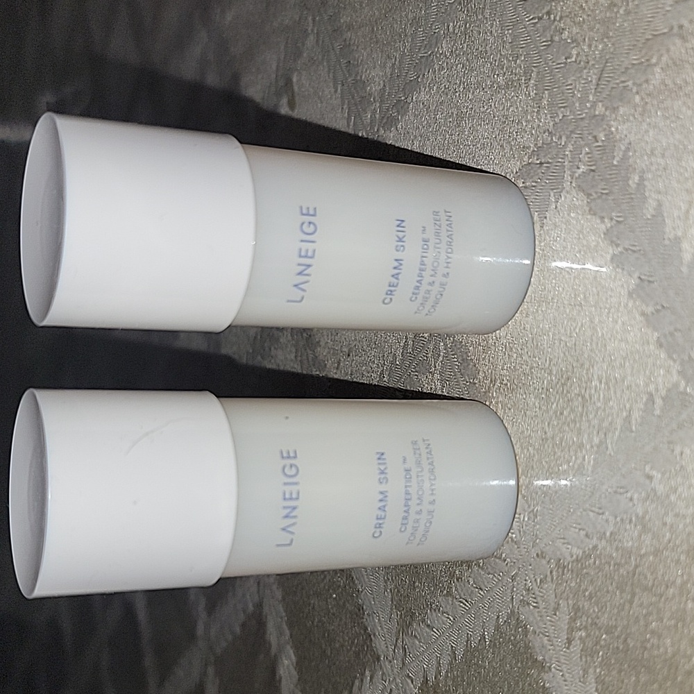 Bundle Of (2) Laniege Cream Skin Cerapeptide Toner & Moisturizer